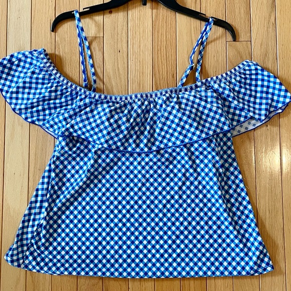 A Shore Fit cold shoulder bathing suit top women’s size 14 - Picture 1 of 3